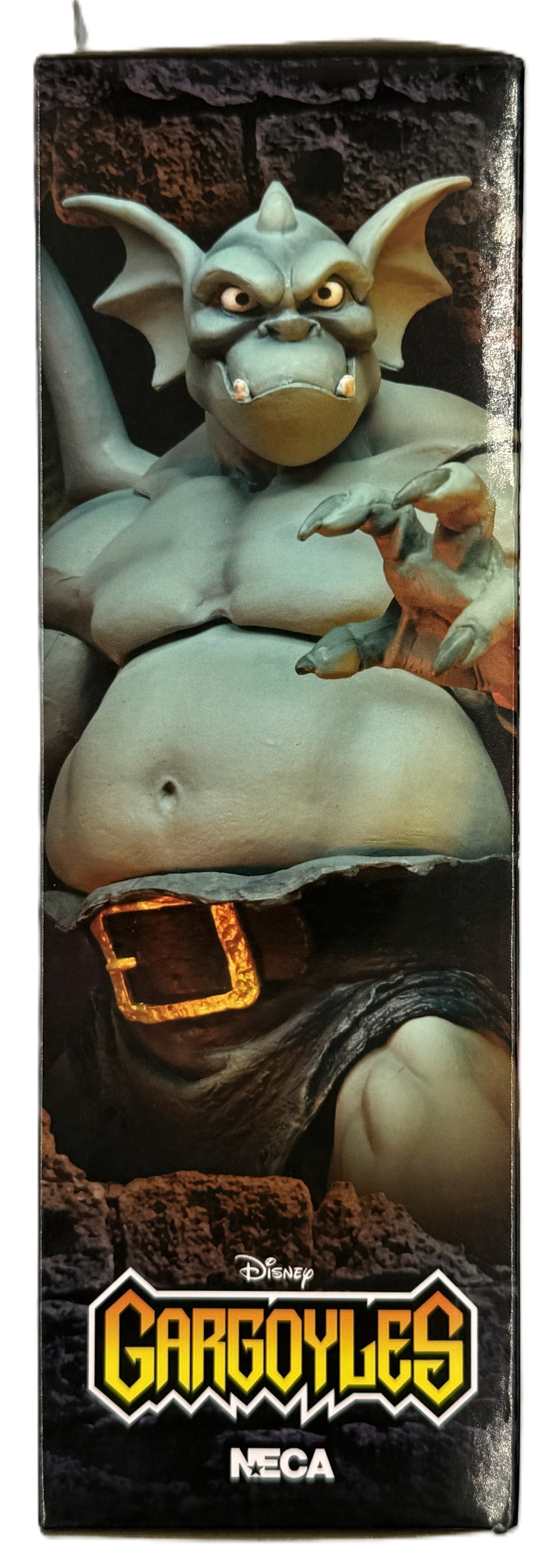NECA Disney Gargoyles Broadway figure side artwork packaging