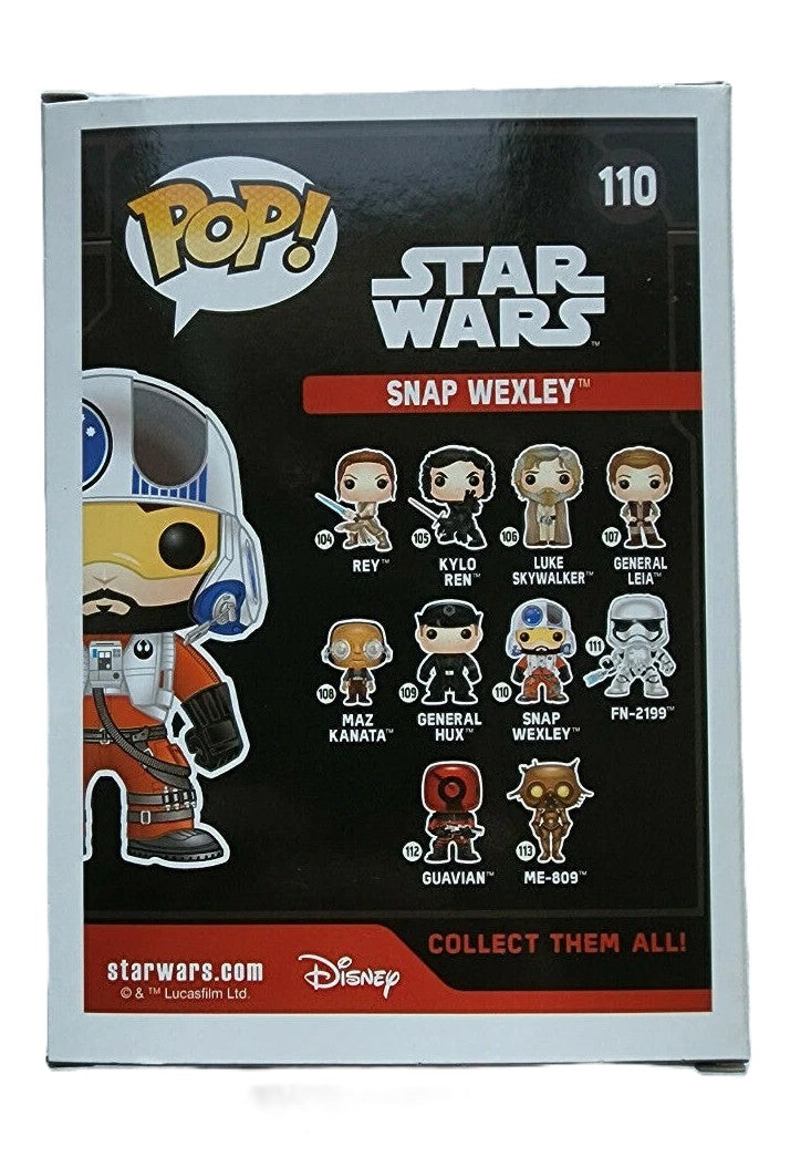 Snap Wexley Funko Pop Star Wars box back showing other figures in series