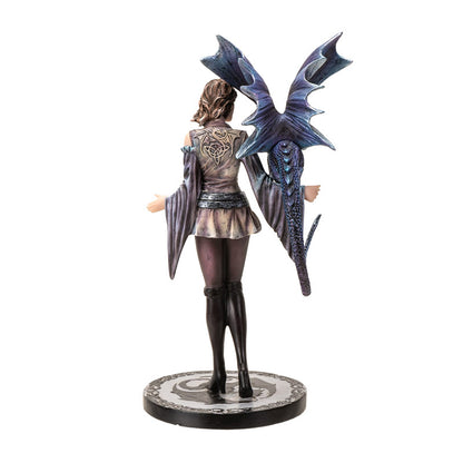 Back view showing dragon wings and detailed clothing textures
