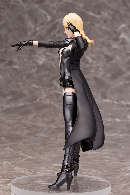 Emma Frost ArtFX Plus figure side profile showing outfit and pose
