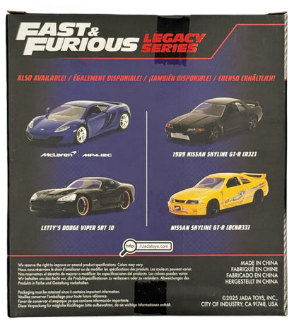 Fast and Furious Legacy Series 2 car diecast set back showing additional models and details
