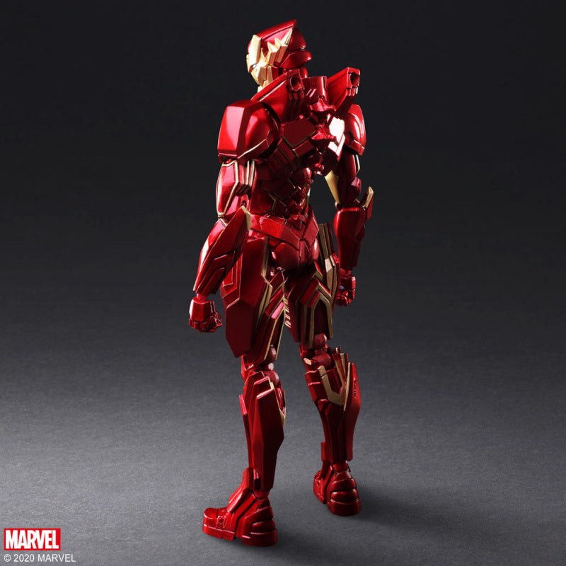 Iron Man Bring Arts figure rear view showing armored back design
