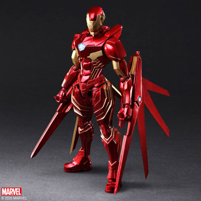 Iron Man Bring Arts figure with blade mode backpack accessory
