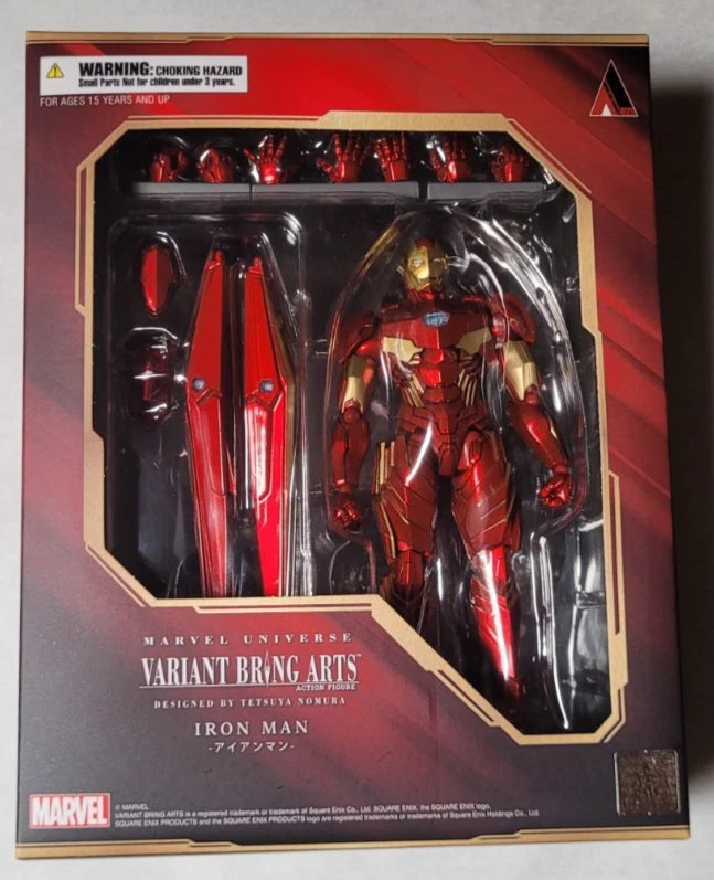 Iron Man Variant Bring Arts action figure packaging front view
