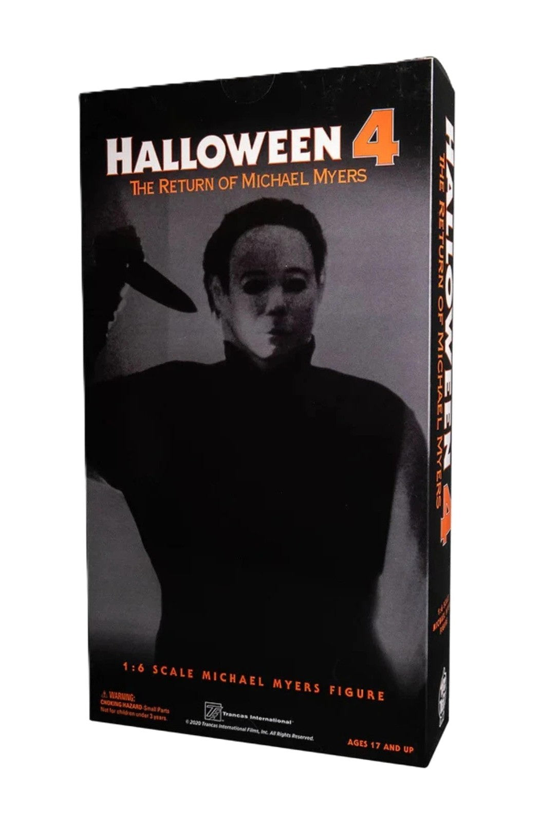 Back of box featuring film imagery and product information
