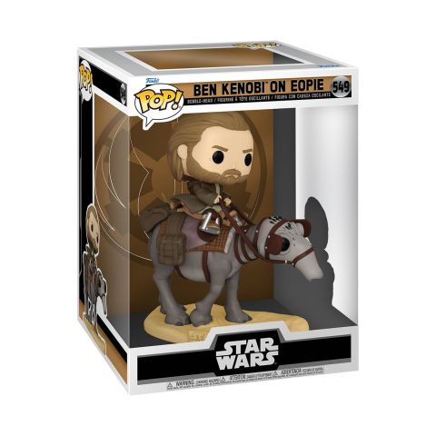 Obi-Wan Kenobi on Eopie Funko Pop Deluxe figure in box front view #549
