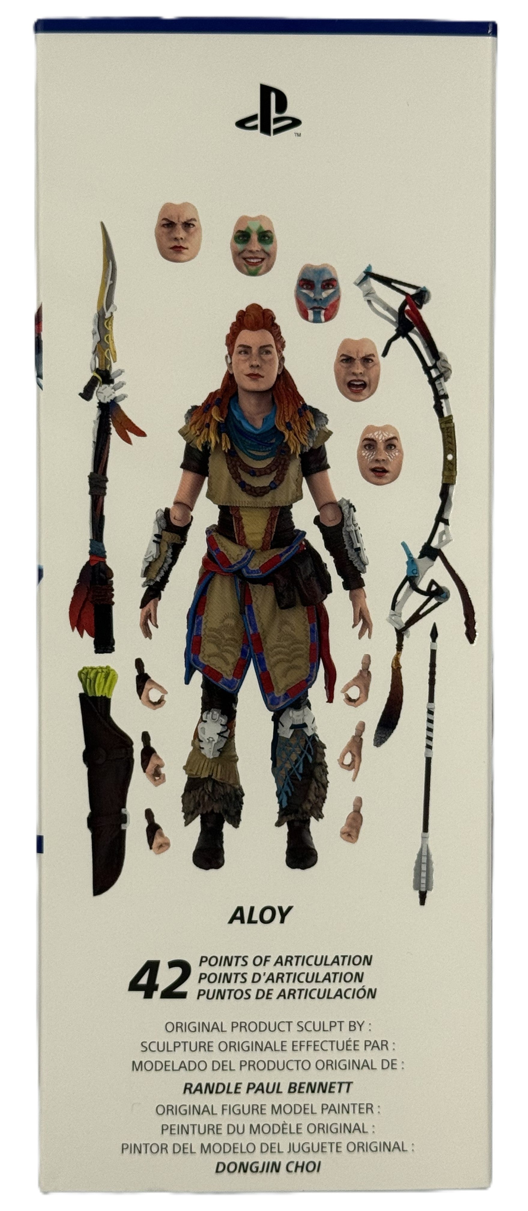 PlayStation Horizon Forbidden West Aloy figure accessories and interchangeable parts display
