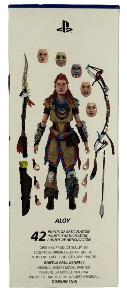 PlayStation Horizon Forbidden West Aloy figure accessories and interchangeable parts display
