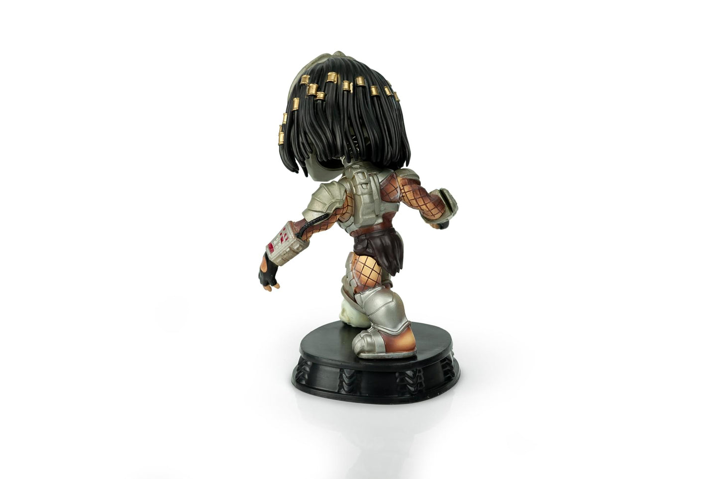 Predator bobblehead back view with detailed dreadlocks collectible figure