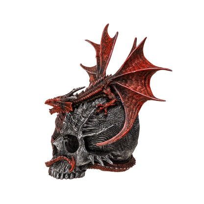 Angled view highlighting dragon wings and skull texture
