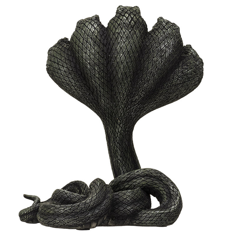 Back view showing coiled serpent body and textured scale detail
