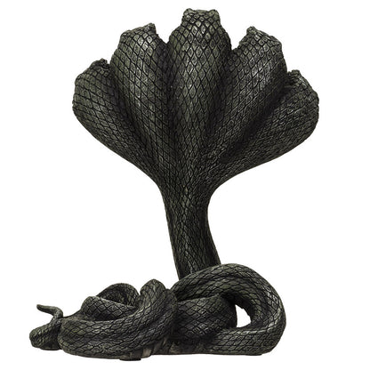 Back view showing coiled serpent body and textured scale detail
