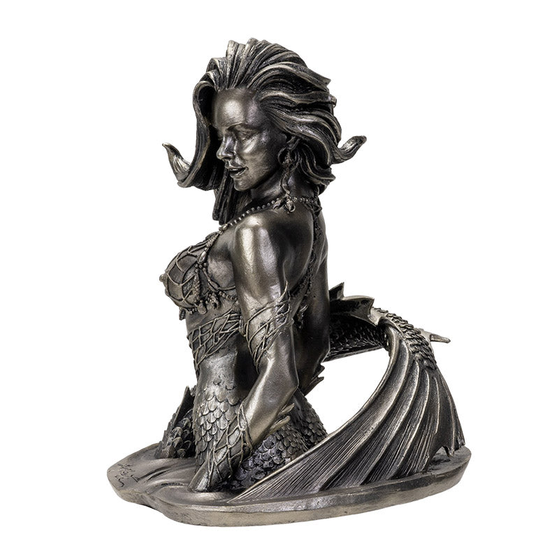 Side view highlighting the curvature of the tail and premium metallic finish
