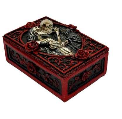 Angled view showing depth, sculpted roses, and ornate design
