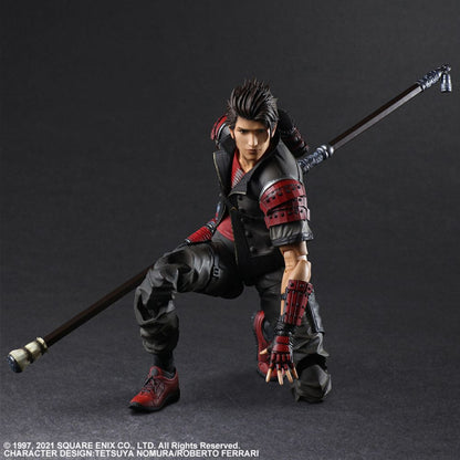 Sonon Kusakabe Play Arts Kai figure crouching pose ready for combat
