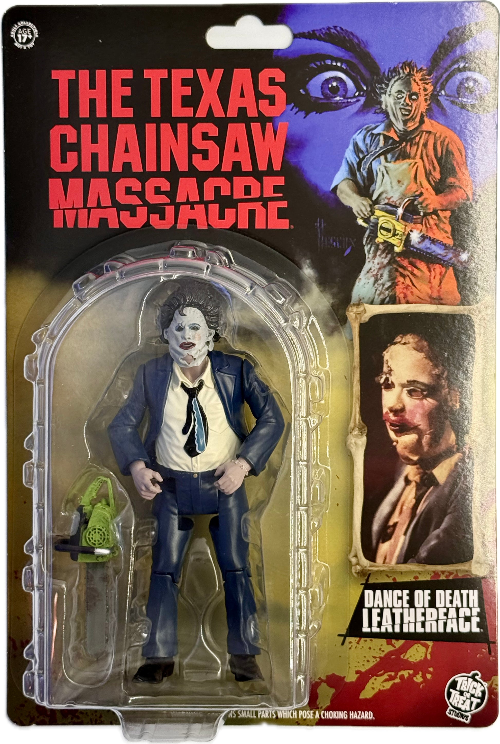 Texas Chainsaw Massacre Dance of Death Leatherface figure in packaging horror collectible Trick or Treat Studios