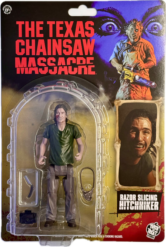 Texas Chainsaw Massacre Hitchhiker figure in packaging horror collectible Trick or Treat Studios