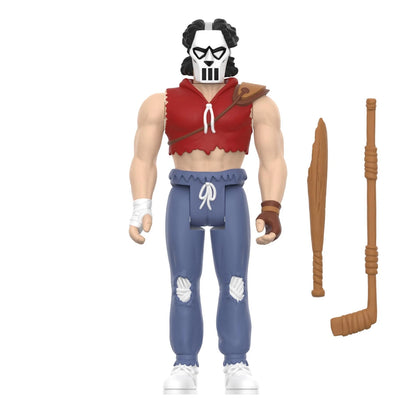 Casey Jones ReAction figure with hockey mask and included baseball bat cricket bat and hockey stick accessories
