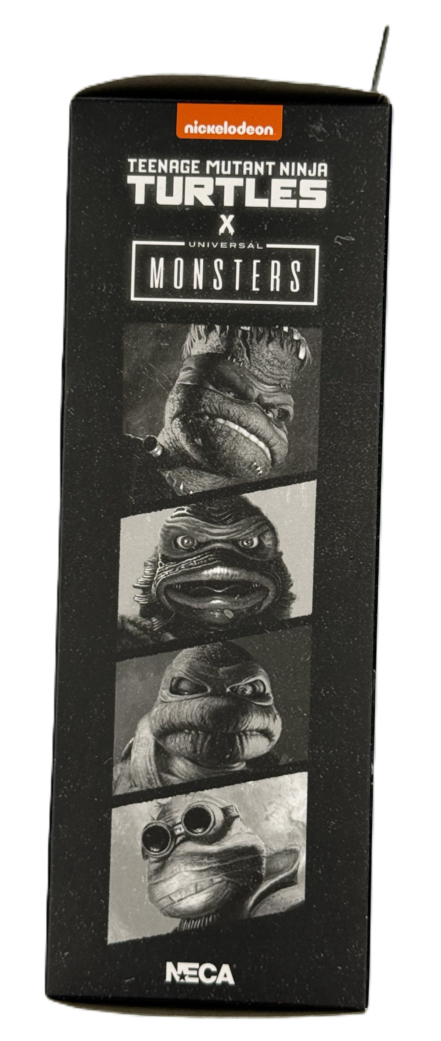 Side packaging artwork featuring The Turtles as Monsters

